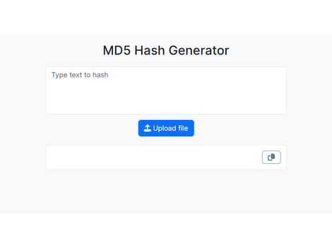 MD5ハッシュ生成ツール